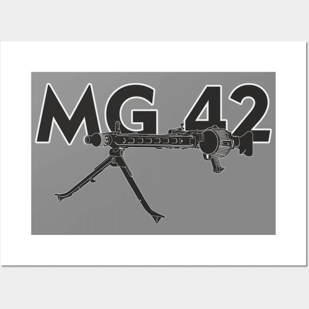 German MG-42 machine gun Wall Art by FAawRay